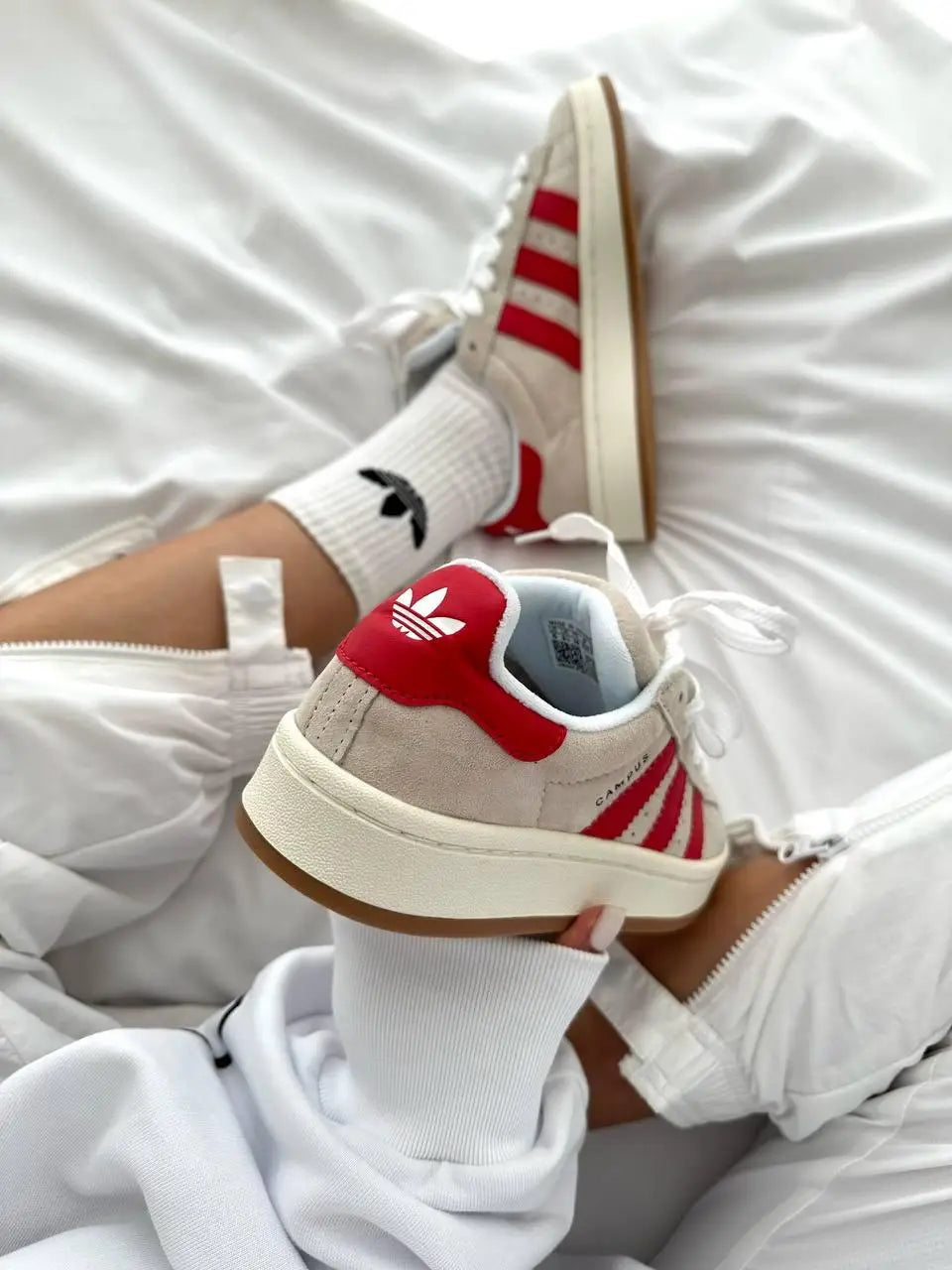 Adidas Campus 00s Crystal White Better Scarlet GY0037 jhypes