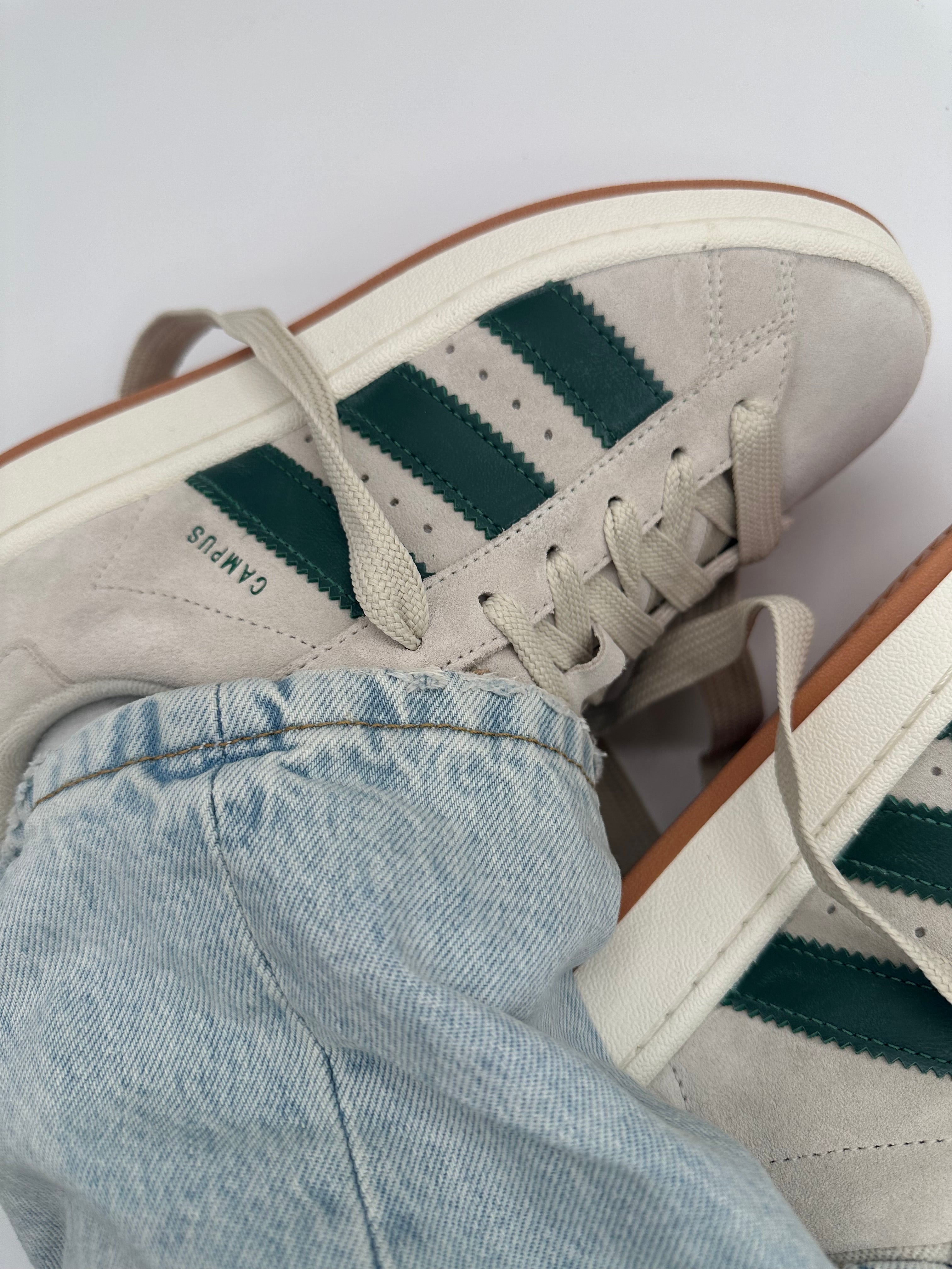 Adidas Campus 00s Crystal White Dark Green GY0038 jhypes