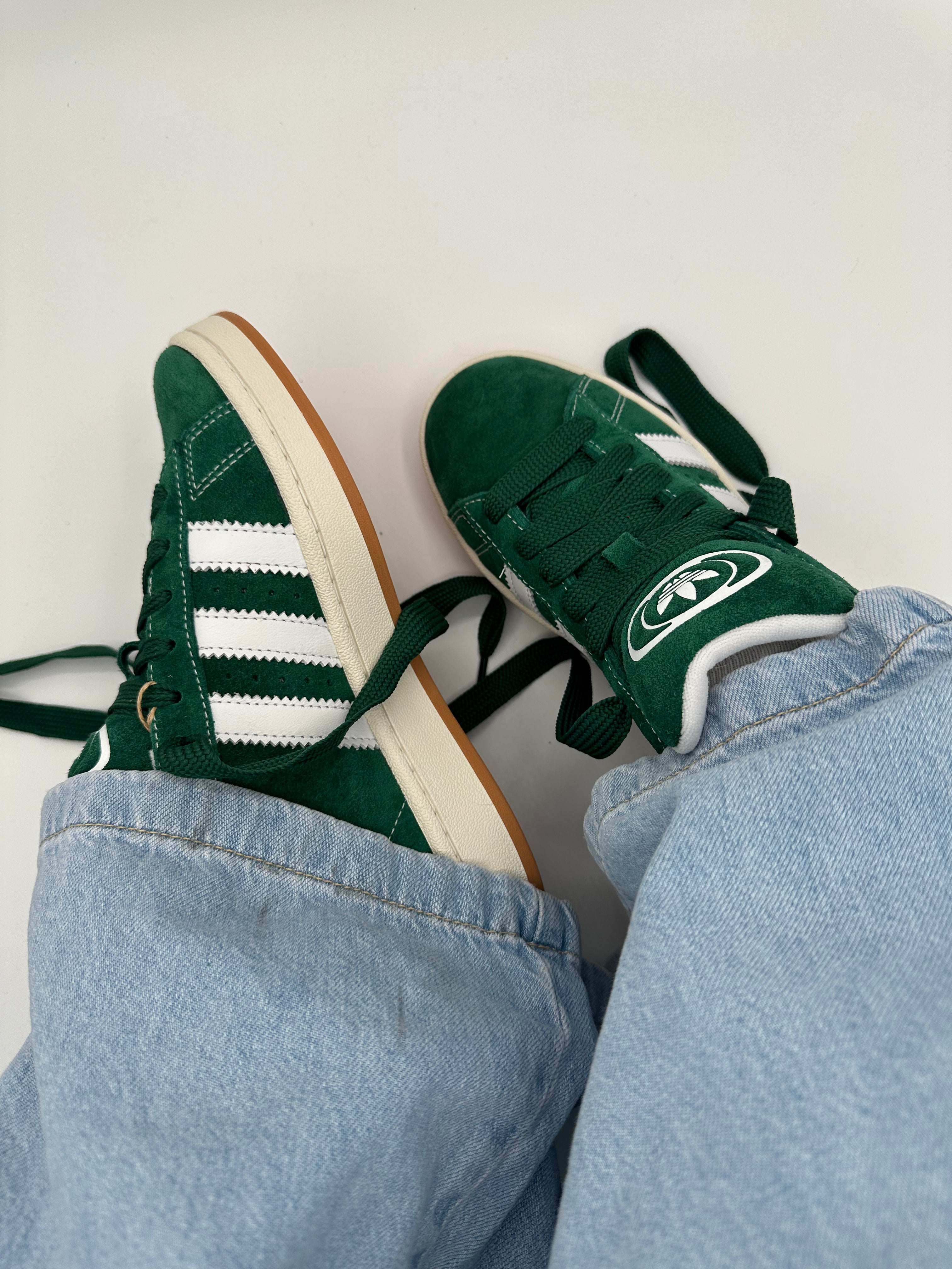 Adidas Campus 00s Dark Green Cloud White-H03472-sneakers JHypes