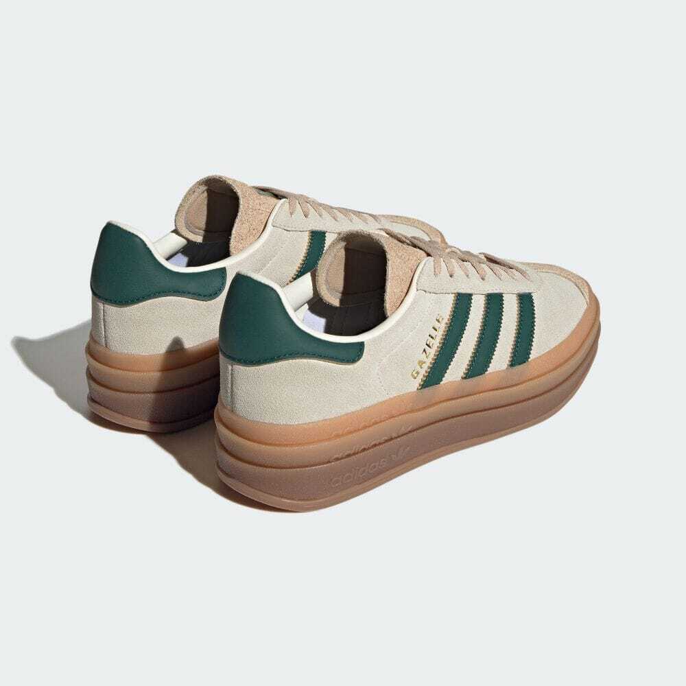 Adidas Gazelle Bold Magic Beige Collegiate Green-ID7056-schoenen JHype