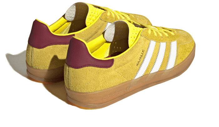 Adidas Gazelle Indoor Bright Yellow Burgundy - IE7003-sneakers JHypes