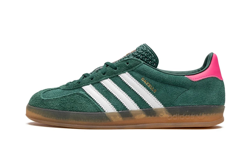 Adidas Gazelle Indoor Collegiate Green Lucid Pink (W)-IG5929-JHypes