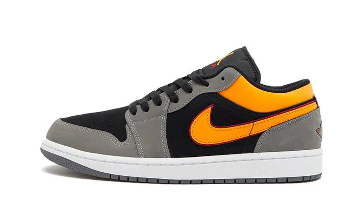 Air Jordan 1 Low Black Vivid Orange -FN7308-008-JHypes