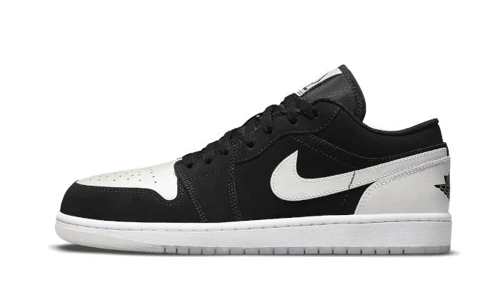 Air Jordan 1 Low Black White Diamond -DH6931-001-JHypes