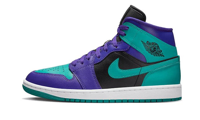 Air Jordan 1 Mid Black Grape-BQ6472-502 -JHypes