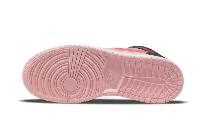 Air Jordan 1 Mid Black Pink Crimson-554725-604-sneakers JHypes