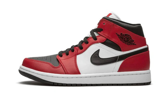 Air Jordan 1 Mid Chicago Black Toe -554724-069-JHypes