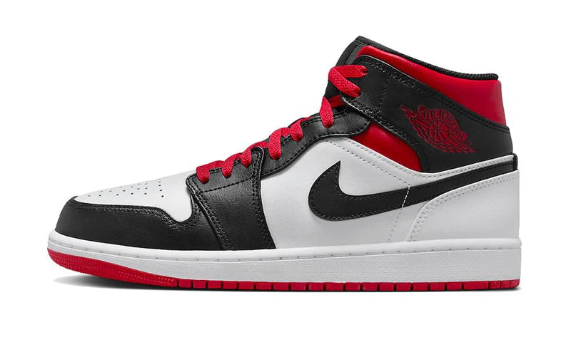 Air Jordan 1 Mid Gym Red Black Toe -DQ8426-106-JHypes