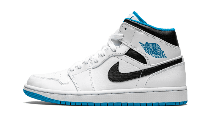 Air Jordan 1 Mid Laser Blue-554724-141-JHypes