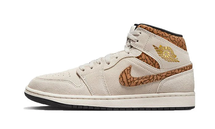 Air Jordan 1 Mid SE Brown Elephant -DZ4129-102-JHypes