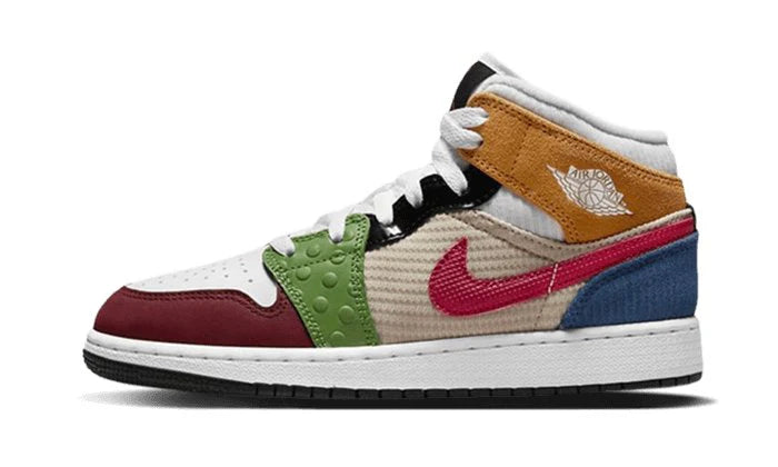 Air Jordan 1 Mid SE Patchwork-DR6957-100-JHypes