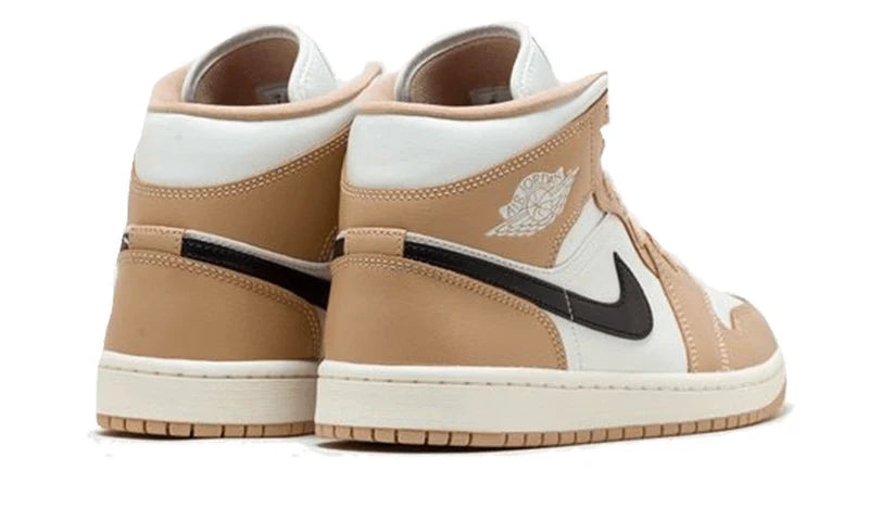 Air Jordan 1 Mid Tan Black -BQ6472-103-sneakers JHypes