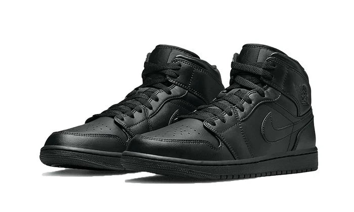 Air Jordan 1 Mid Triple Black (2022)-554724-093-sneaker JHypes