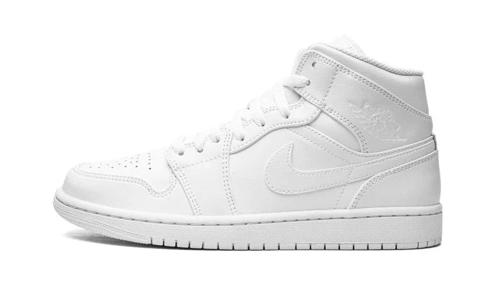 Air Jordan 1 Mid Triple White (2022)-554724-136-JHypes