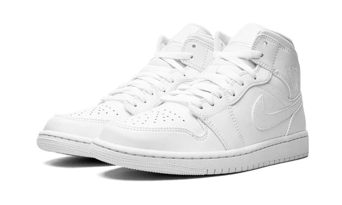 Air Jordan 1 Mid Triple White (2022)-554724-136-sneaker JHypes