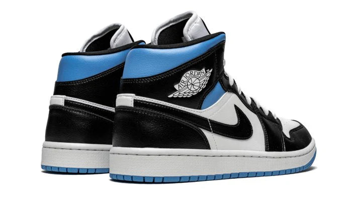 Air Jordan 1 Mid University Black White -BQ6472-102-sneakers JHypes