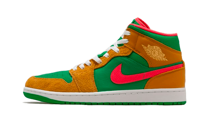 Air Jordan 1 Mid Wheat Watermelon - DX4365-700-JHypes