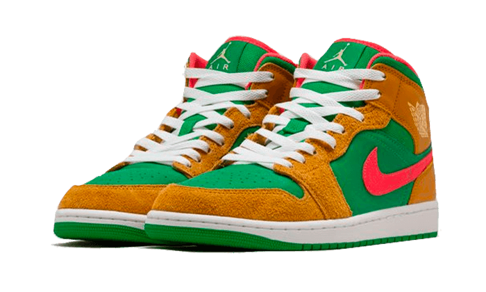 Air Jordan 1 Mid Wheat Watermelon - DX4365-700-sneaker-JHypes