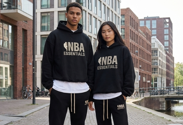 Fear of God Essentials NBA Black Grey Full set