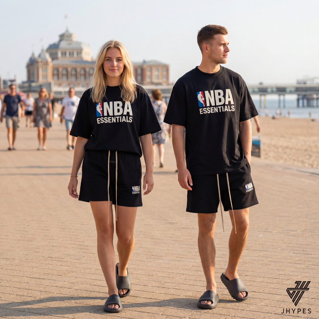 Essentials nba zwarte set