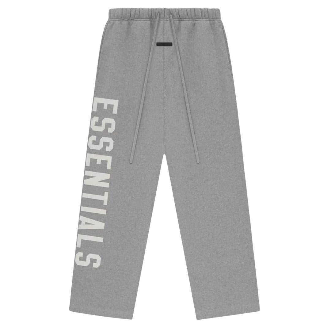 Fear Of God Essentials Sweatpants Dark Heather Printed Logo Relaxed Fit
