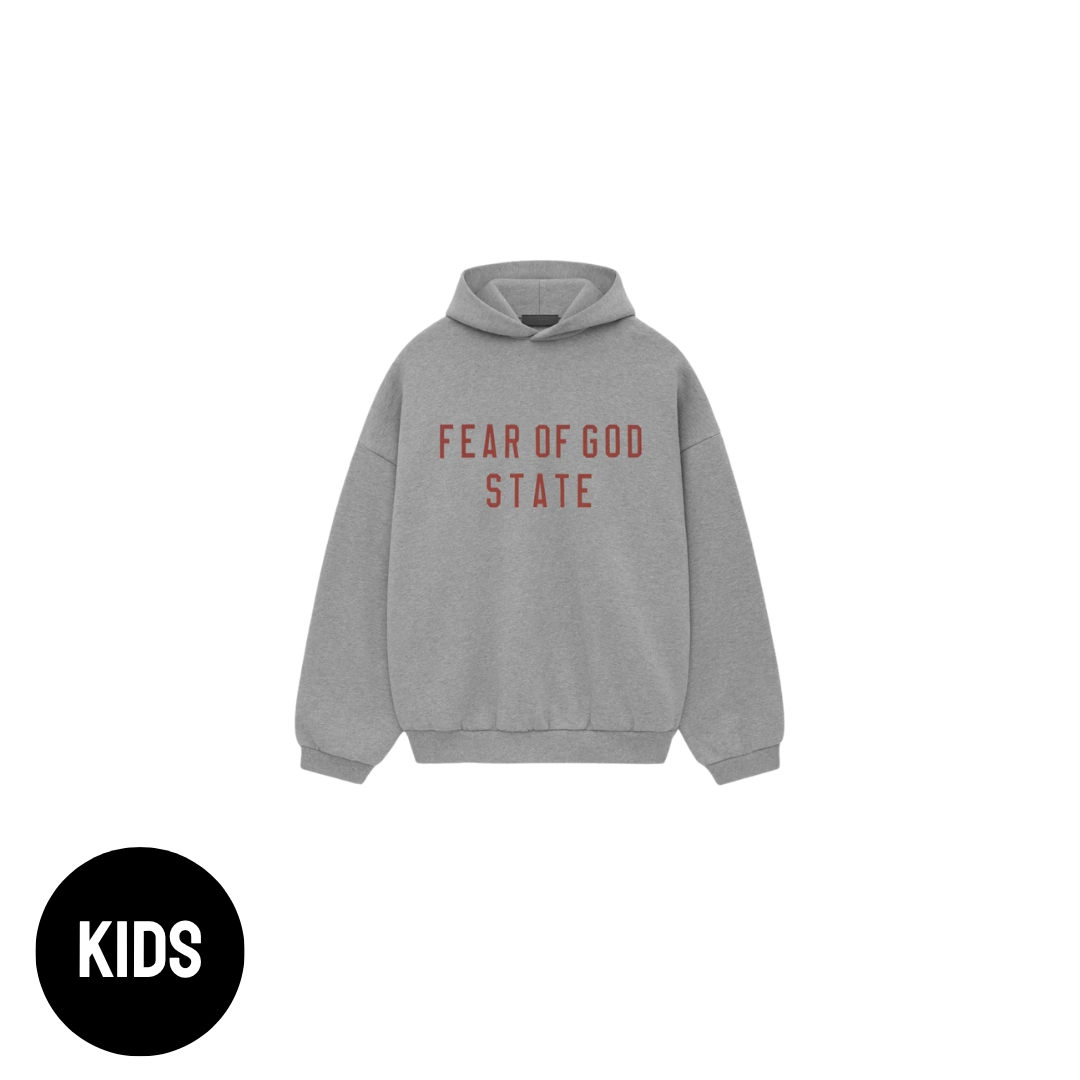 Fear of God Essentials Dark Heather Hoodie Kids