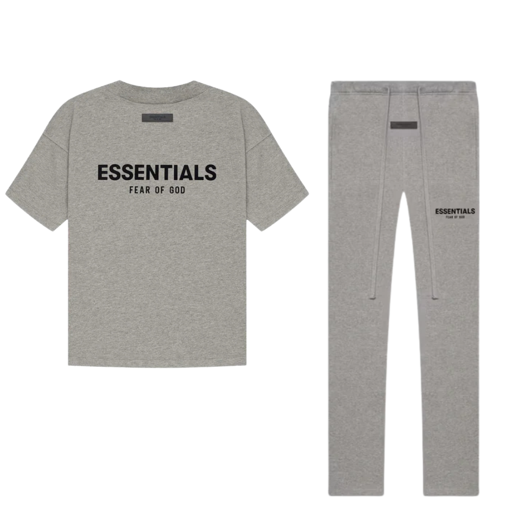 Fear of God Essentials Dark Oatmeal T-shirt + Lange Broek