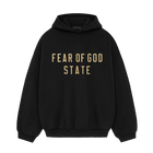 Fear of God Essentials FW24 Black Yellow State Hoodie