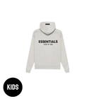 Fear of God Essentials Light Oatmeal Hoodie Kids