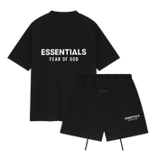 Fear of God Essentials SS25 Jet Black Sommer-Set