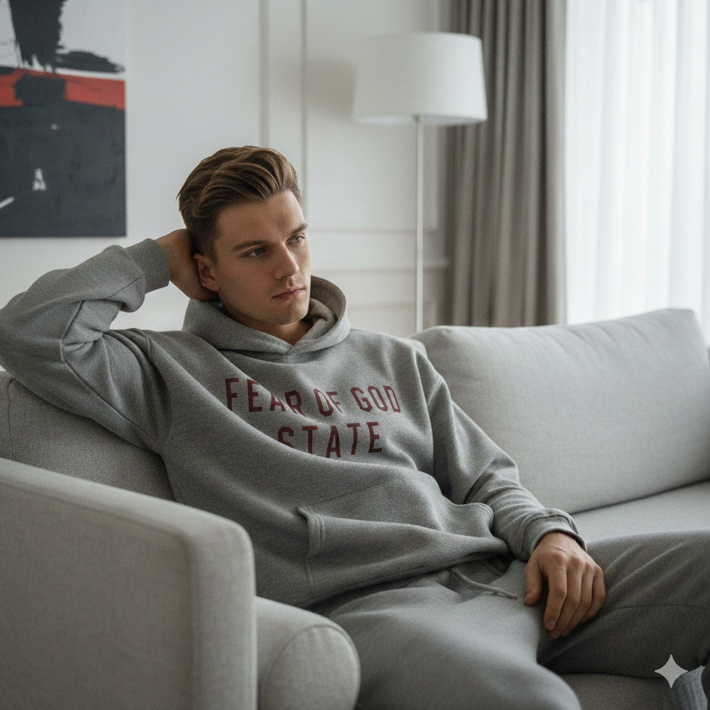 Essentials Grijs rood pak