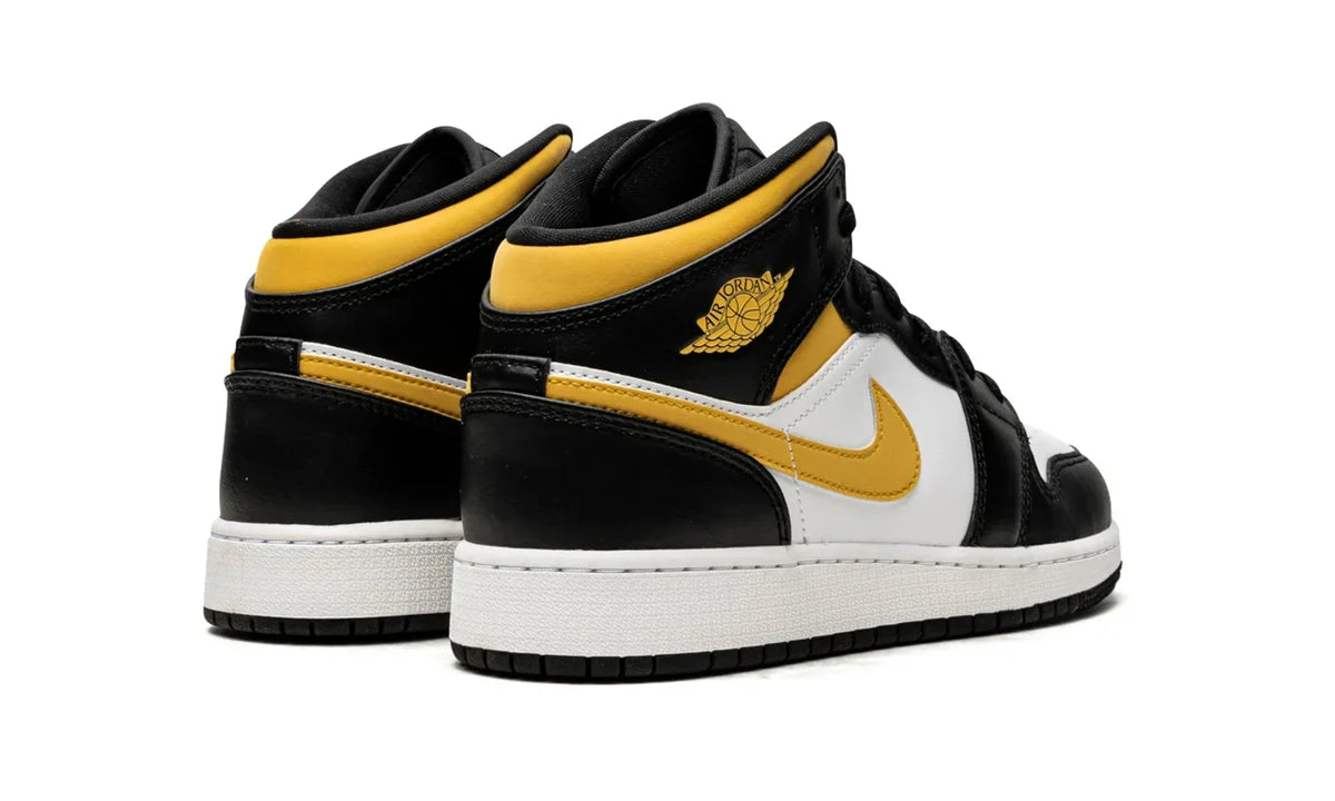 Jordan 1 Mid White Pollen Black-554724-177-sneakers JHypes