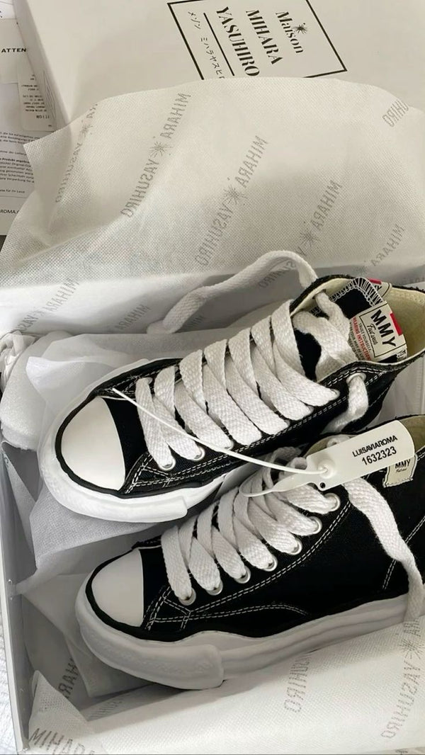 Maison Mihara Yasuhiro Peterson OG Sole Canvas High Black-A01FW701-sneaker-JHypes