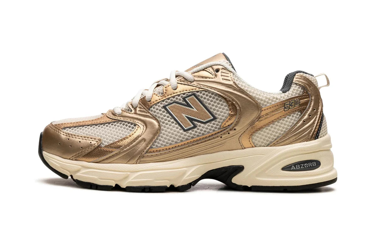 New Balance 530 Turtledove Gold Metallic