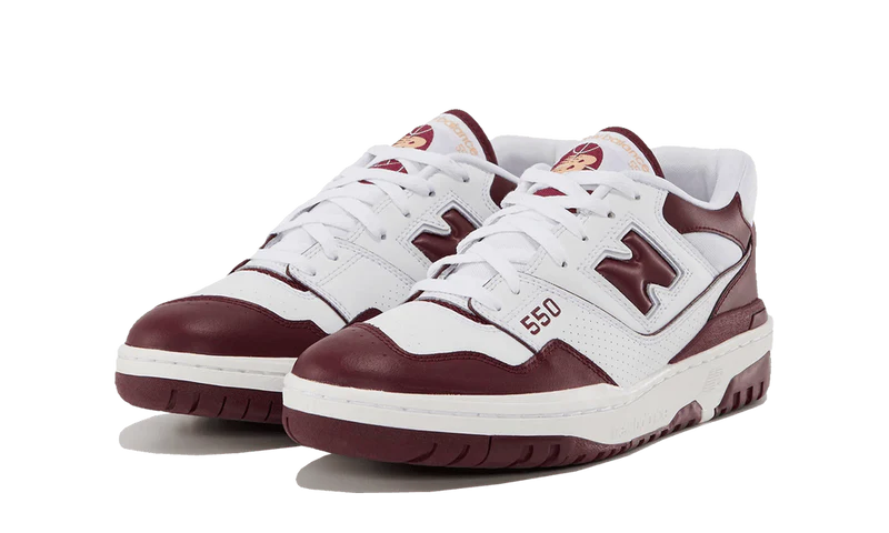 New Balance 550 White Burgundy-BB550BZ1-sneaker JHypes