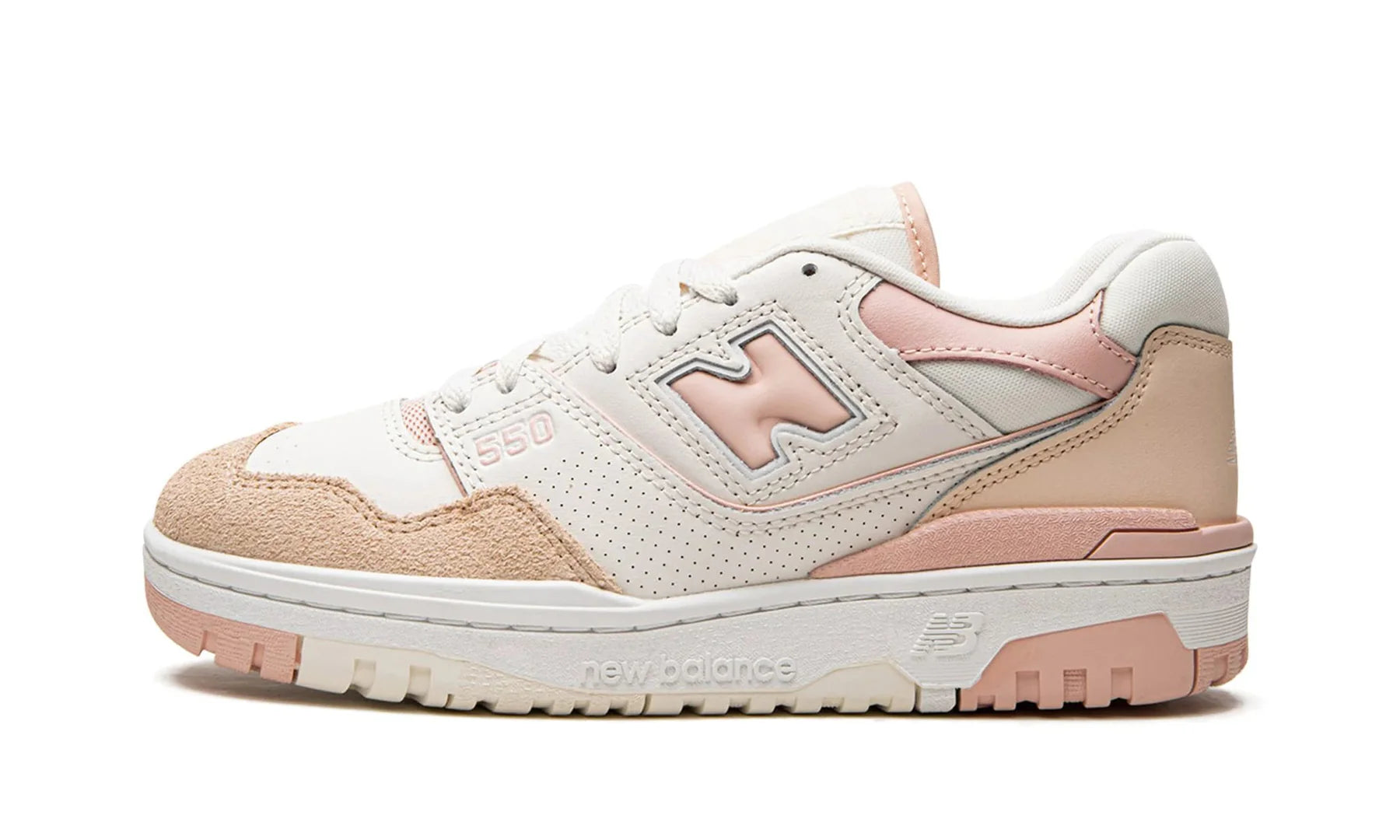 New Balance 550 White Pink-BBW550WP-JHypes