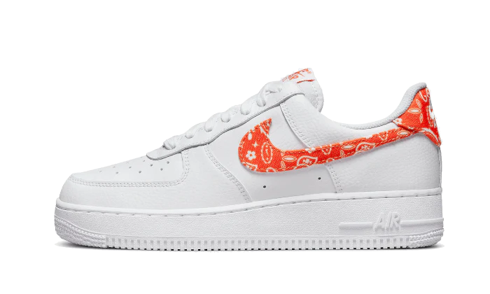 Nike Air Force 1 Low '07 Essential Orange Paisley- DJ9942-102-JHypes