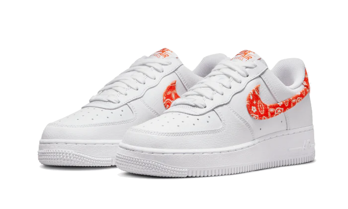 Nike Air Force 1 Low '07 Essential Orange Paisley- DJ9942-102-sneaker JHypes