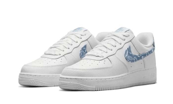Nike Air Force 1 Low '07 Essential White Worn Blue Paisley - DH4406-100---sneaker-JHypes