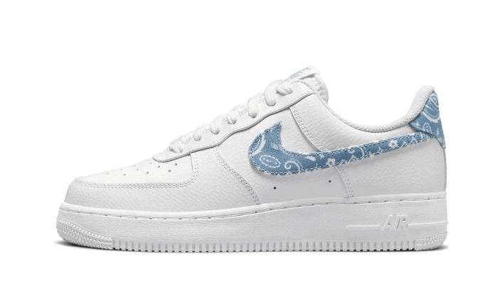 Nike Air Force 1 Low '07 Essential White Worn Blue Paisley - DH4406-100-JHypes