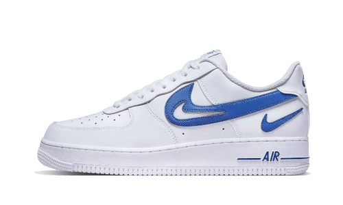 Nike Air Force 1 Low '07 FM Cut Out Swoosh White Game Royal - DR0143-100-JHypes