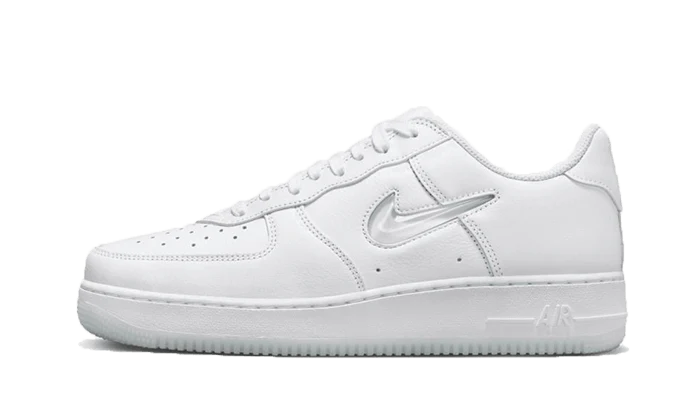 Nike Air Force 1 Low 07 Retro Color of the Month Jewel Swoosh Triple White-FN5924-100-JHypes