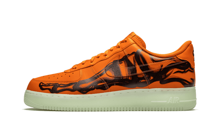 Nike Air Force 1 Low Orange Skeleton Halloween (2020) - CU8067-800-JHypes