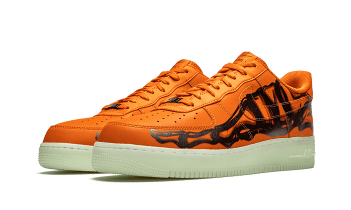 Nike Air Force 1 Low Orange Skeleton Halloween (2020) - CU8067-800-sneaker-JHypes