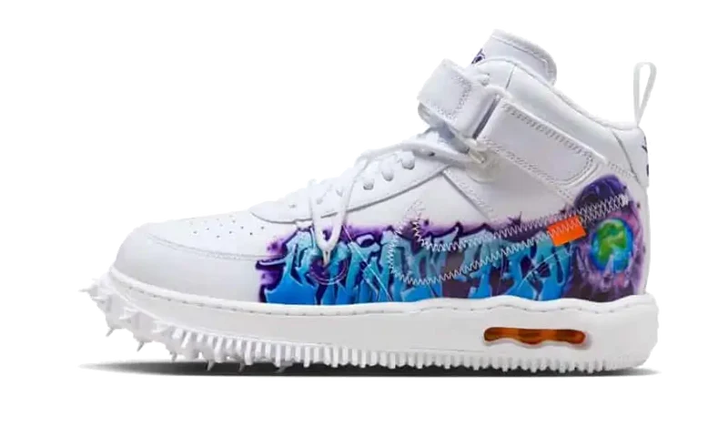 Nike Air Force 1 Mid SP Off-White Graffiti-DR0500-100-JHypes