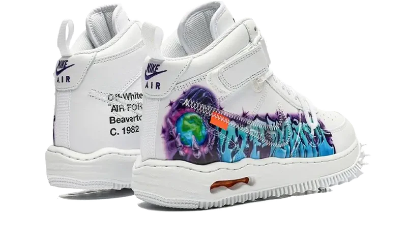 Nike Air Force 1 Mid SP Off-White Graffiti-DR0500-100-sneakers JHypes