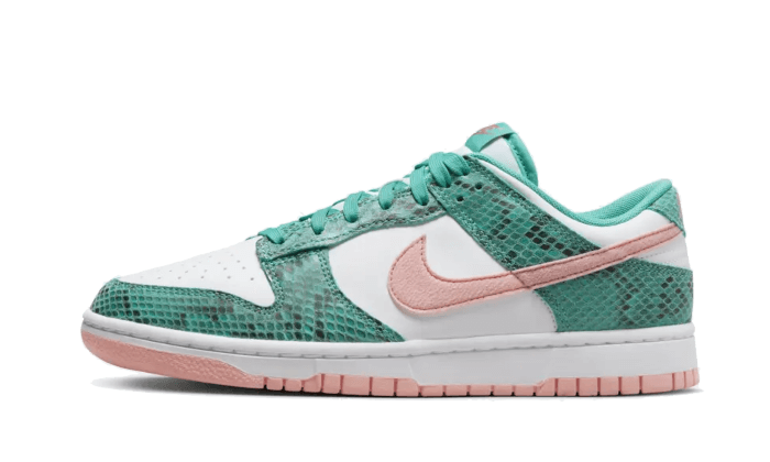Nike Dunk Low Snakeskin Washed Teal Bleached Coral - DR8577-300JHypes
