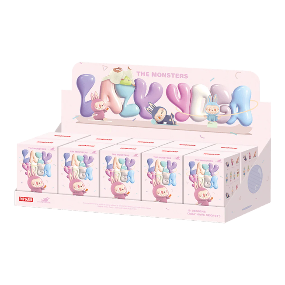 Pop Mart Labubu The Monsters Lazy Yoga Series Figures Sealed Case