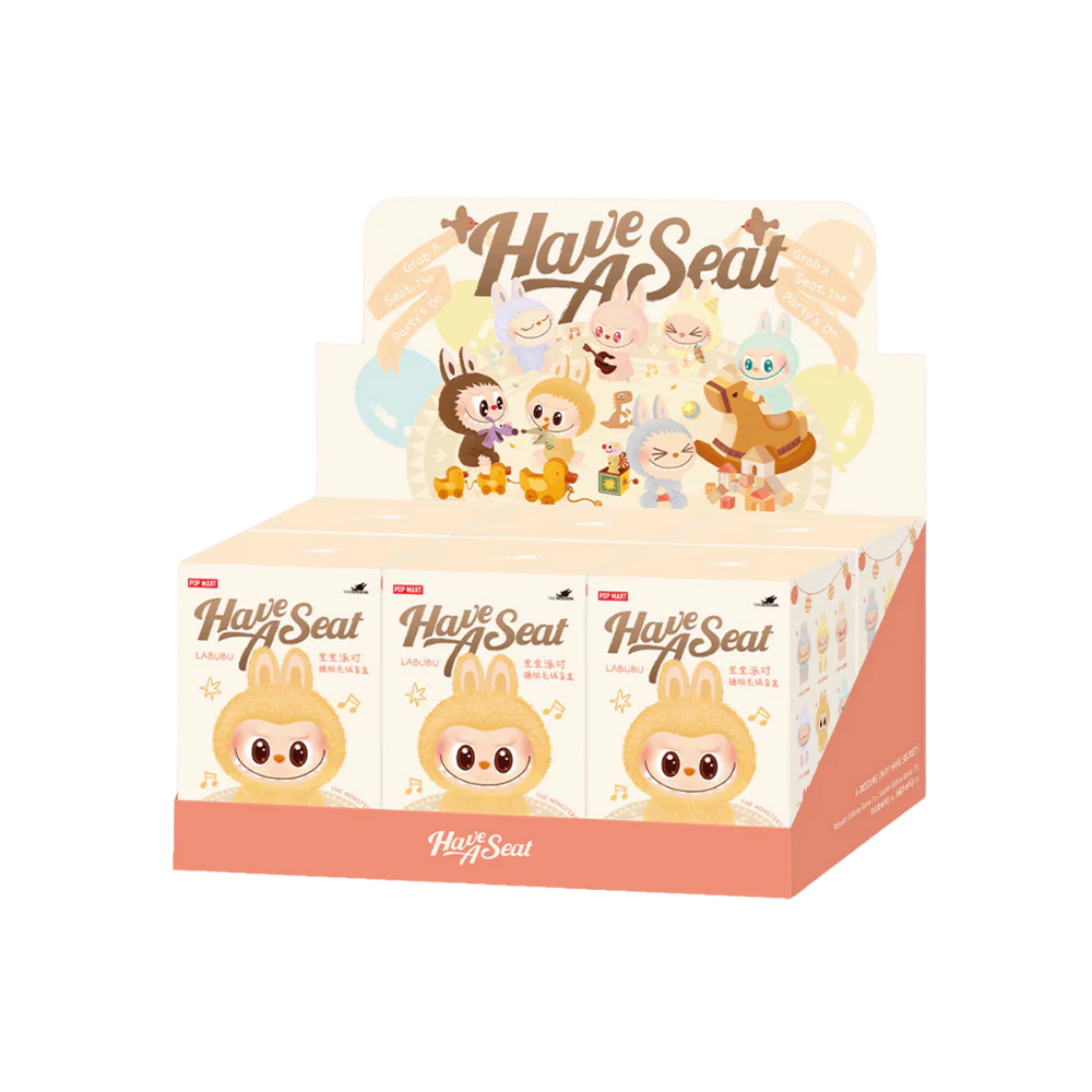 Pop Mart THE MONSTERS Labubu - Have a Seat Vinyl Plush Blind Box