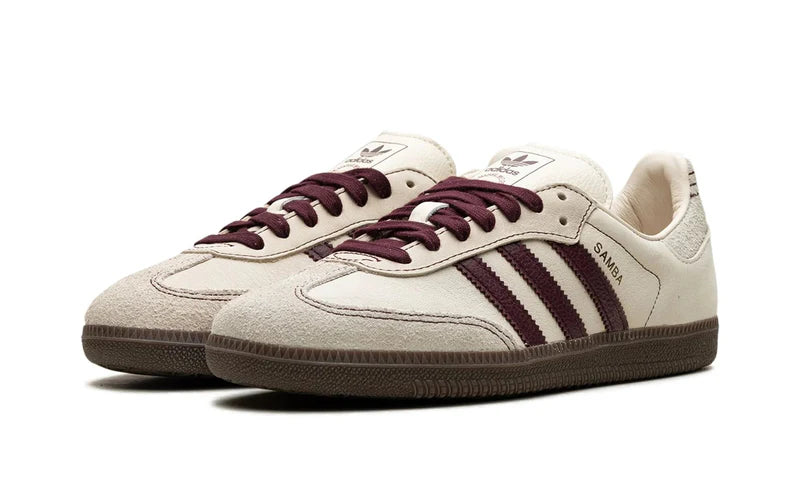 Samba Adidas Maroon Red Creme